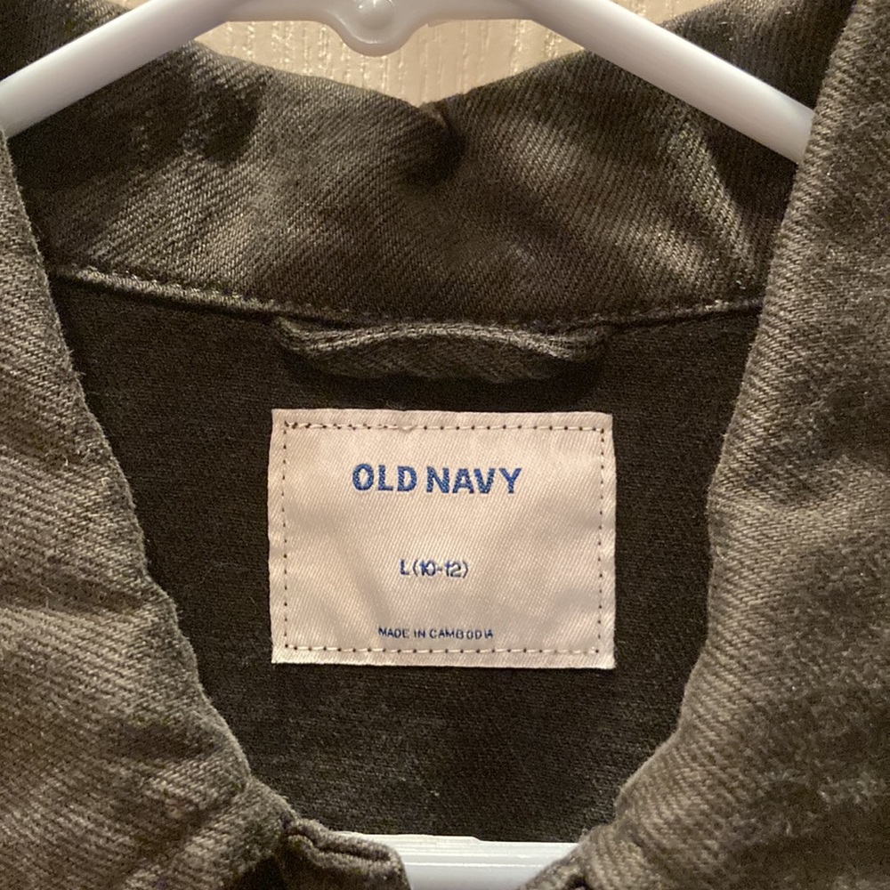Old Navy Gender-Neutral Black Jean Trucker Jacket for Kids New With Tag - Picture 2 of 3